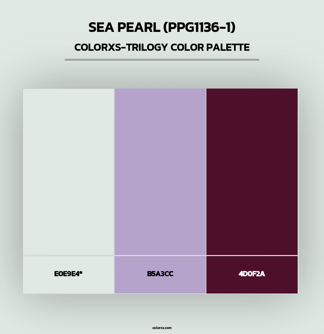 Sea Pearl (PPG1136-1) - Colorxs Trilogy Palette
