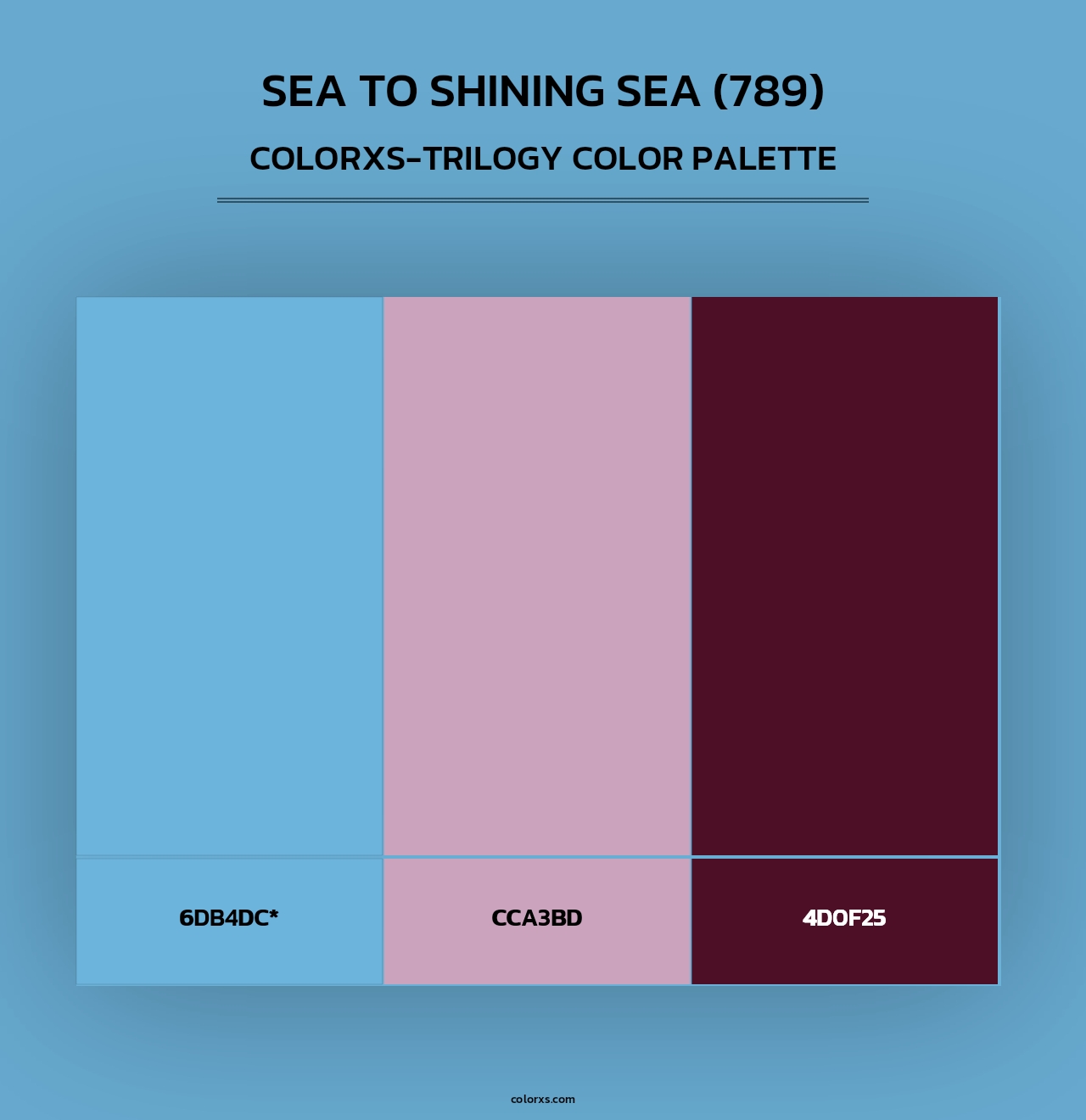 Sea to Shining Sea (789) - Colorxs Trilogy Palette