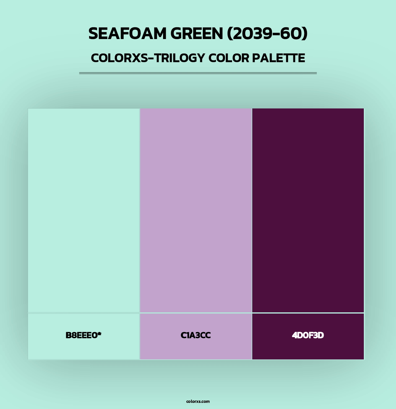 Seafoam Green (2039-60) - Colorxs Trilogy Palette