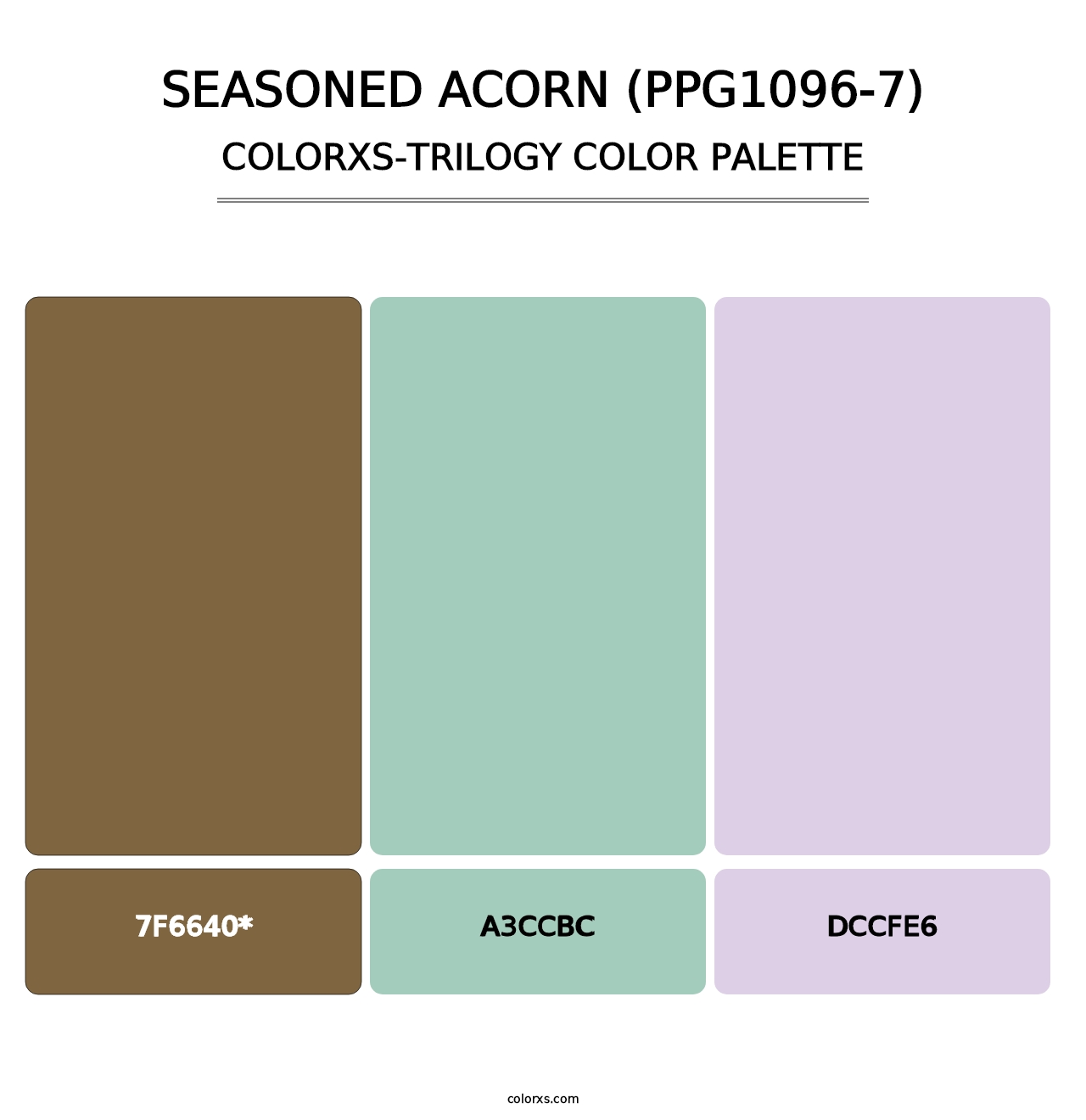 Seasoned Acorn (PPG1096-7) - Colorxs Trilogy Palette