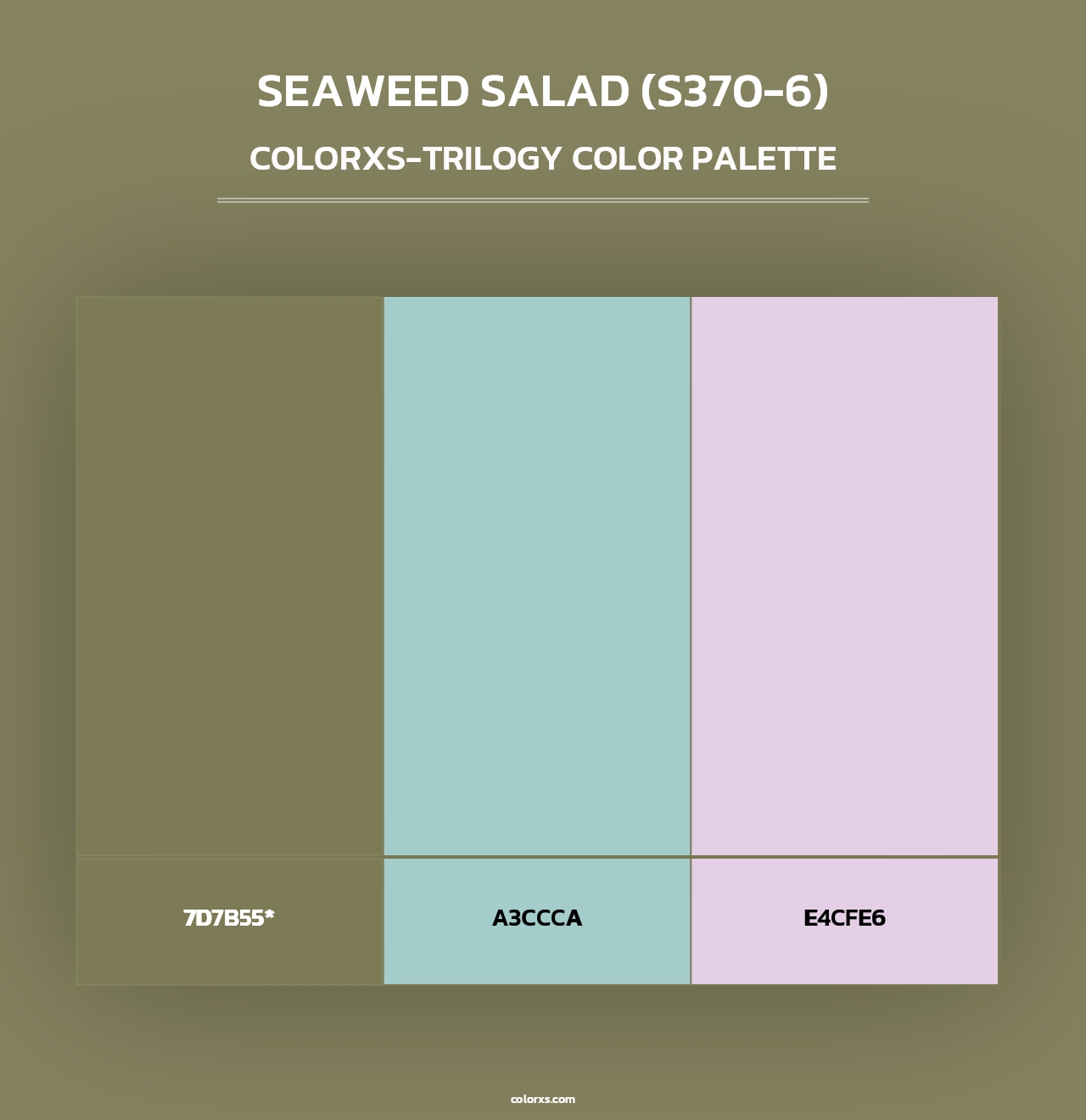 Seaweed Salad (S370-6) - Colorxs Trilogy Palette