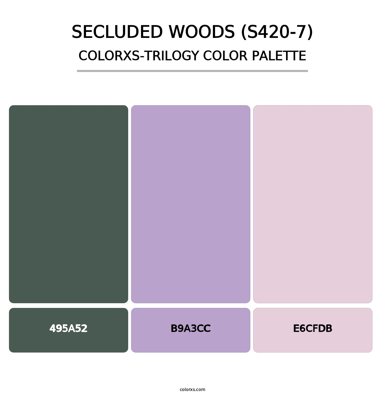 Secluded Woods (S420-7) - Colorxs Trilogy Palette
