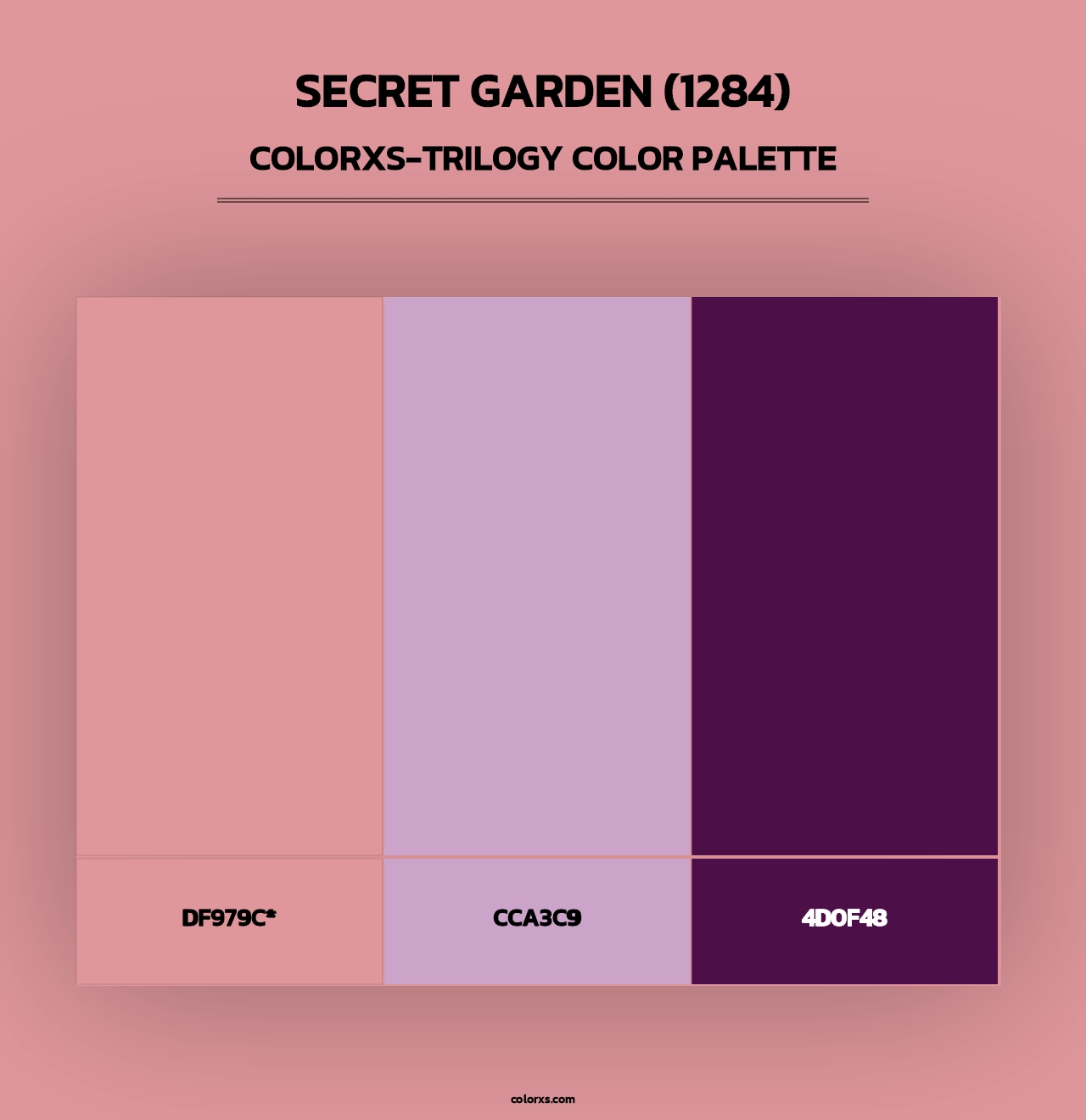 Secret Garden (1284) - Colorxs Trilogy Palette