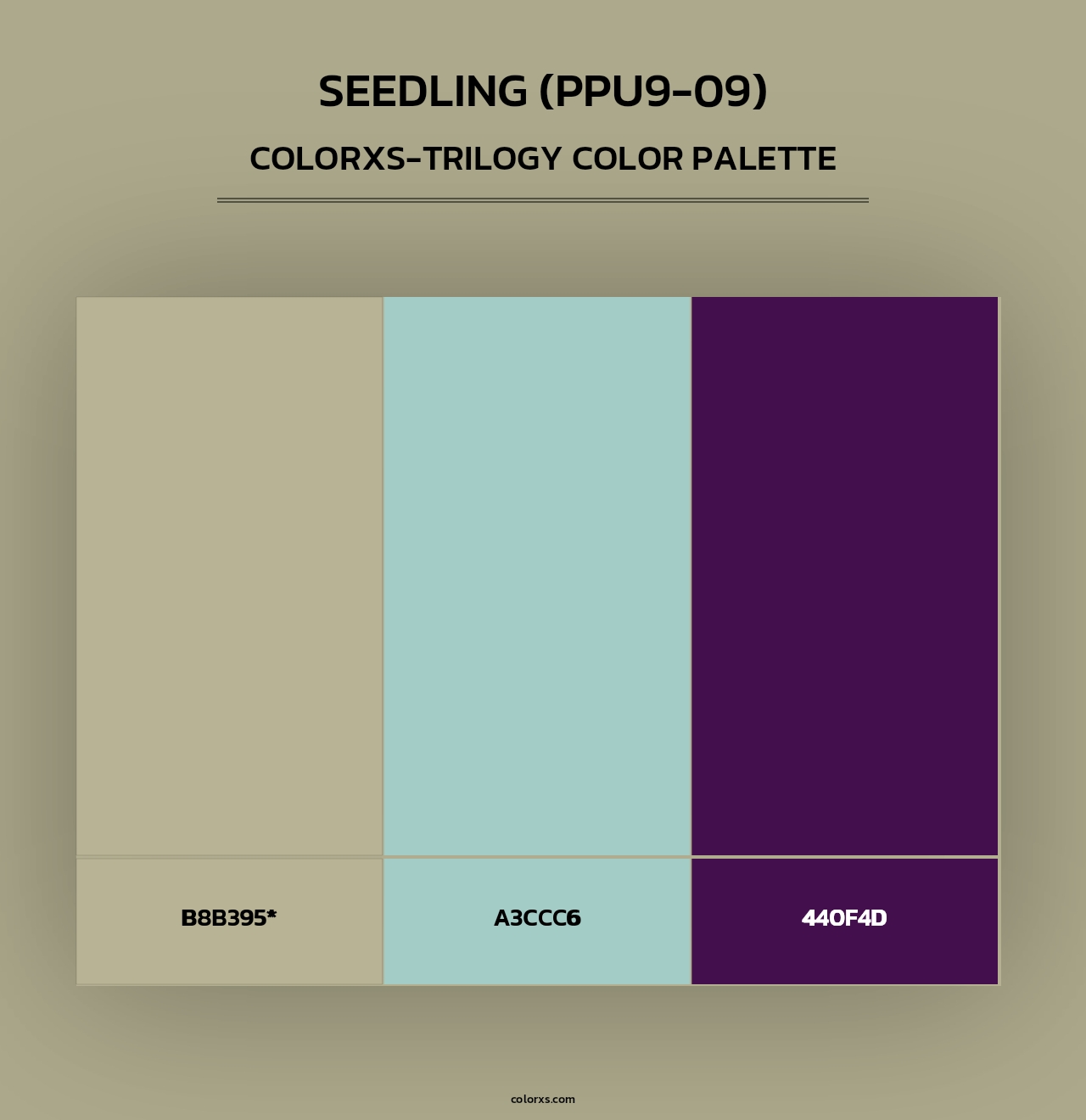 Seedling (PPU9-09) - Colorxs Trilogy Palette