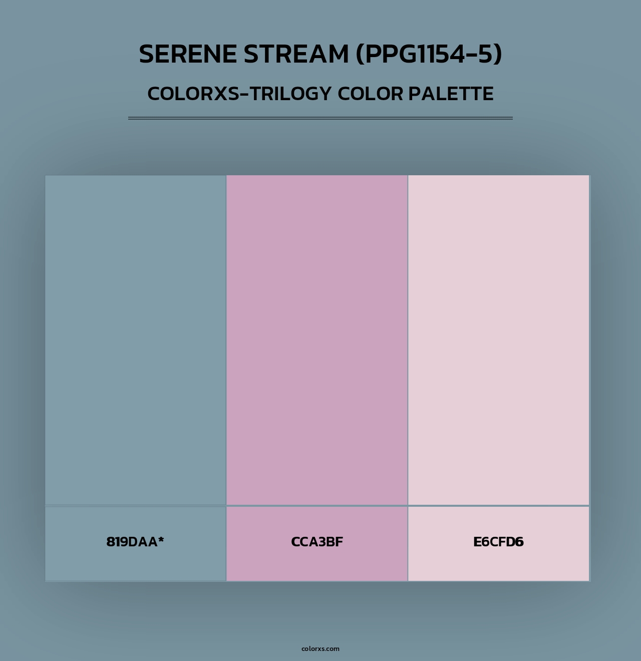Serene Stream (PPG1154-5) - Colorxs Trilogy Palette