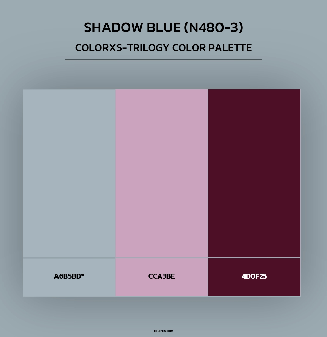 Shadow Blue (N480-3) - Colorxs Trilogy Palette
