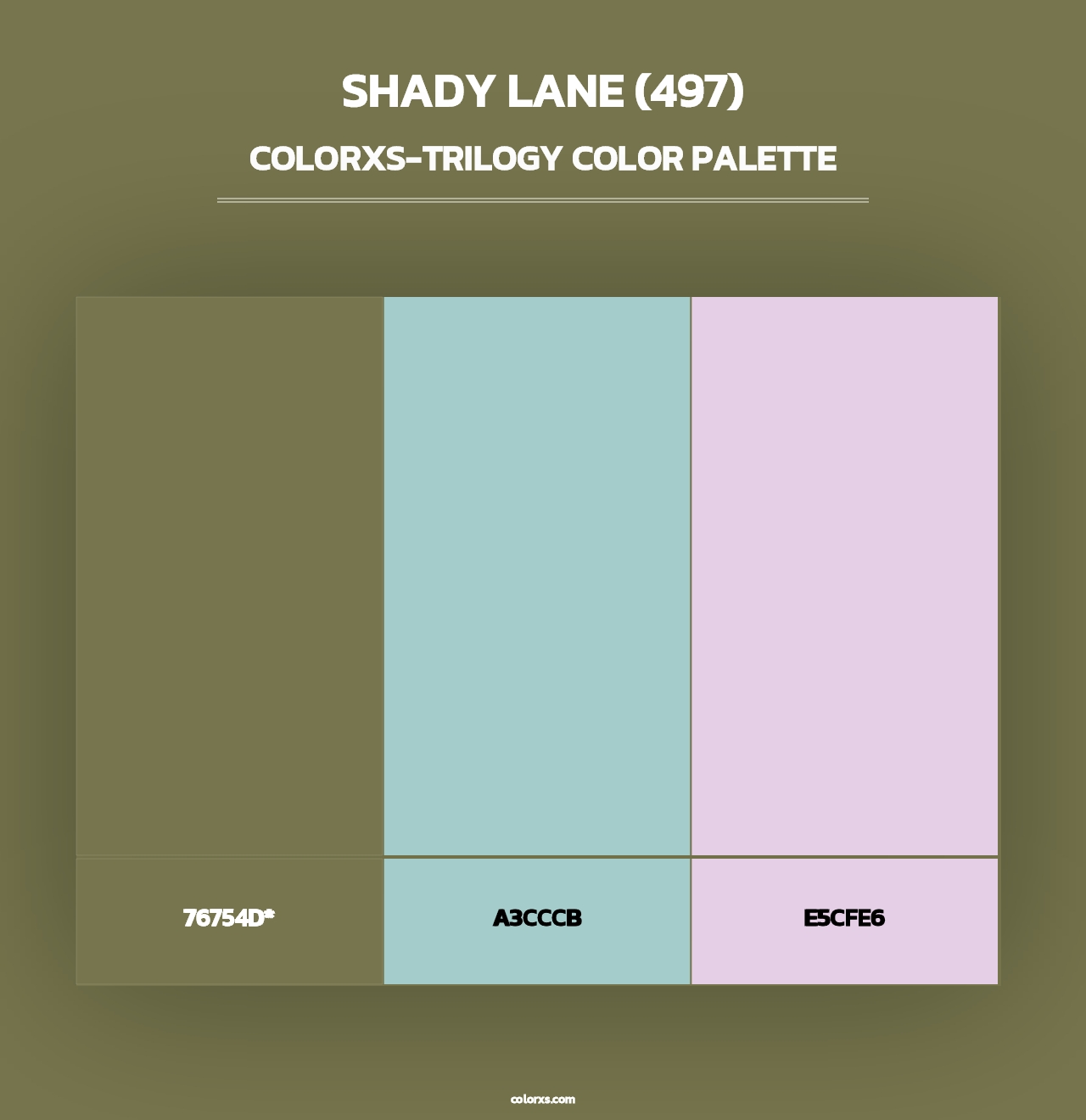 Shady Lane (497) - Colorxs Trilogy Palette