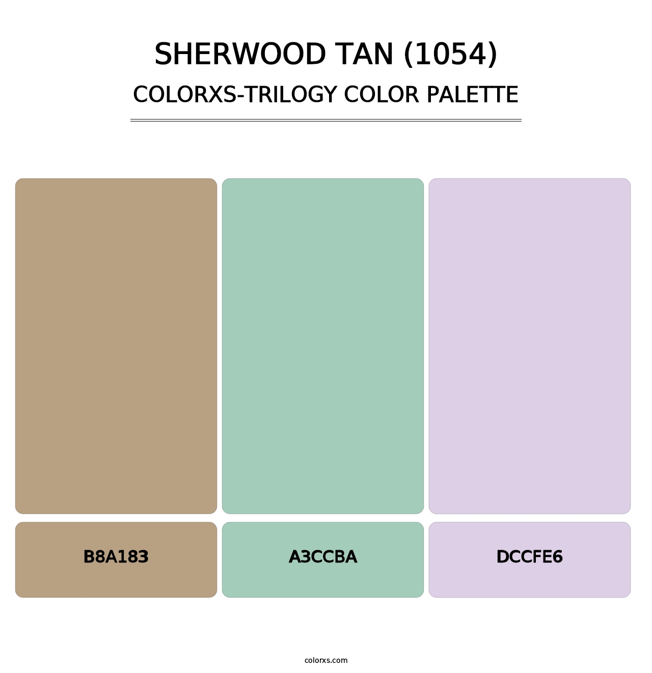 Sherwood Tan (1054) - Colorxs Trilogy Palette