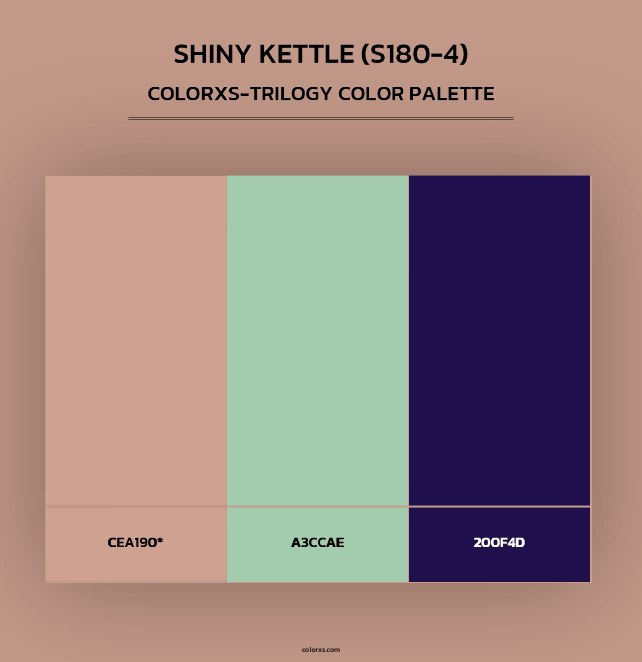 Shiny Kettle (S180-4) - Colorxs Trilogy Palette