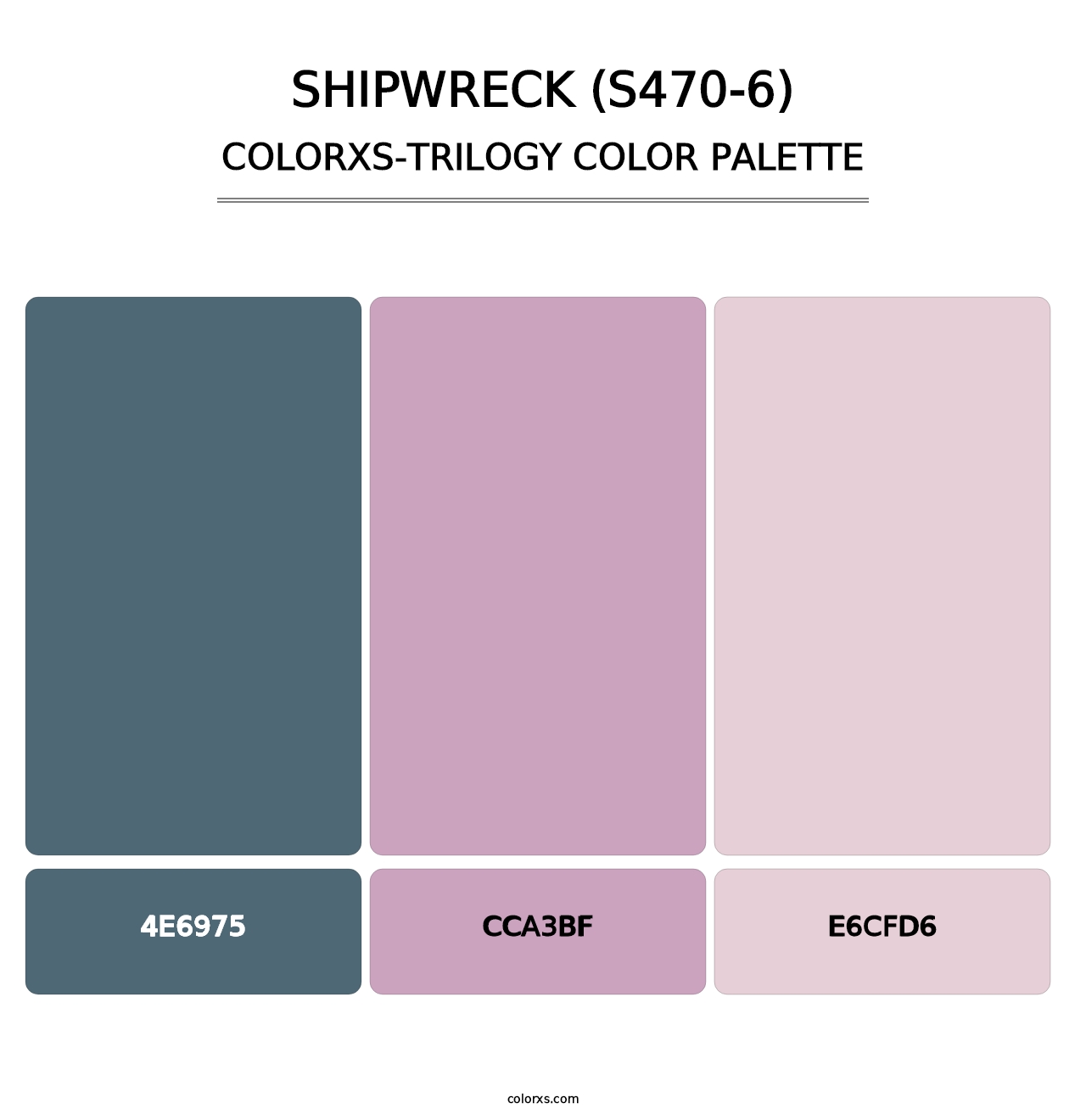 Shipwreck (S470-6) - Colorxs Trilogy Palette