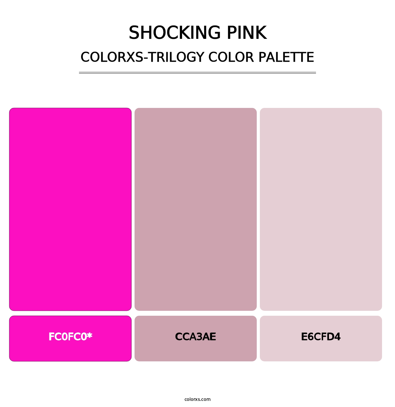 Shocking Pink - Colorxs Trilogy Palette