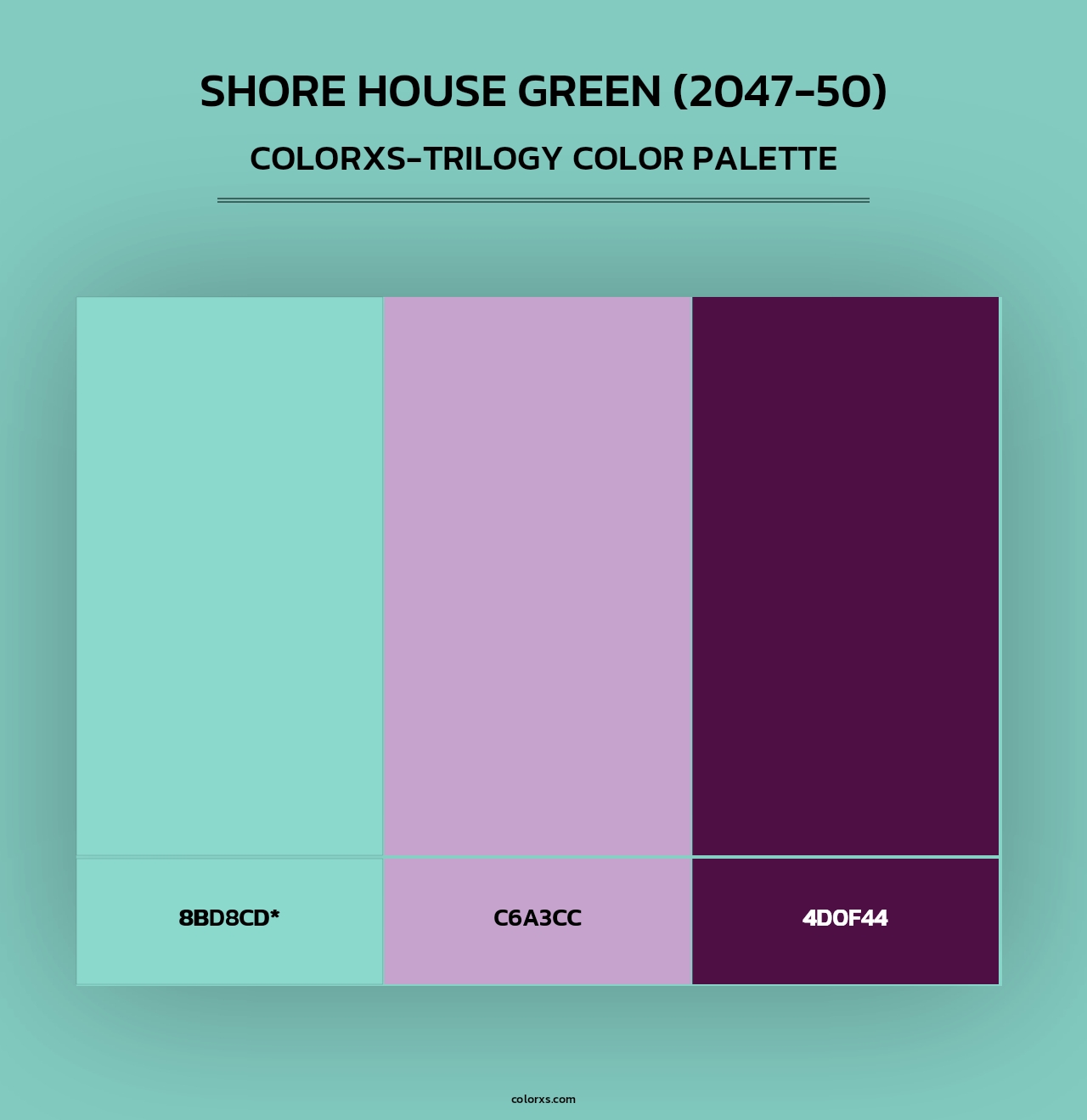 Shore House Green (2047-50) - Colorxs Trilogy Palette