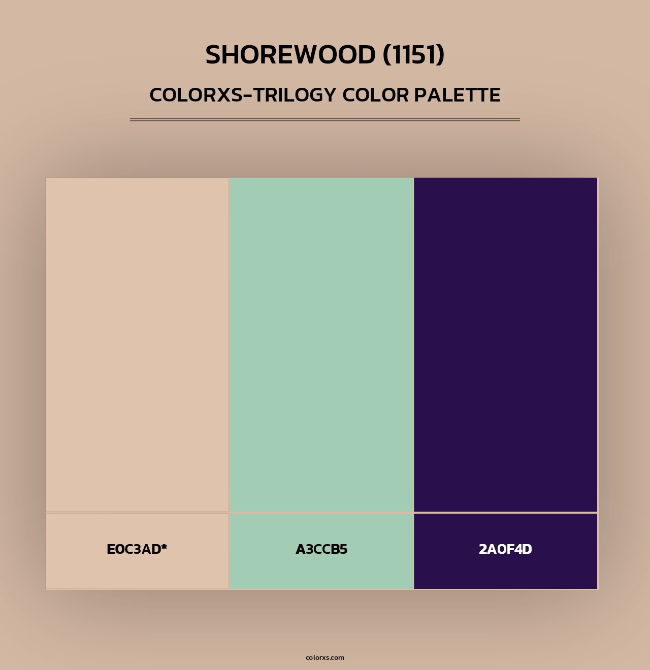 Shorewood (1151) - Colorxs Trilogy Palette