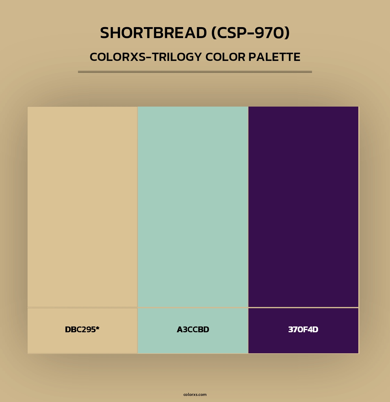 Shortbread (CSP-970) - Colorxs Trilogy Palette