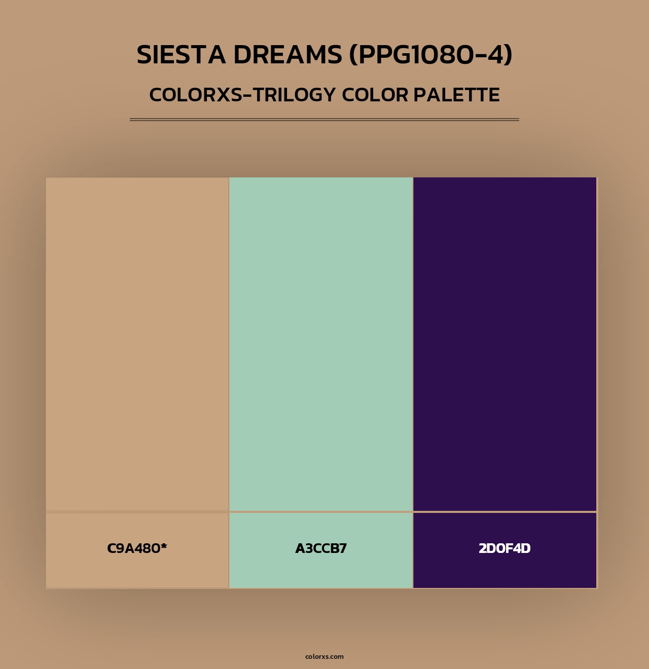 Siesta Dreams (PPG1080-4) - Colorxs Trilogy Palette