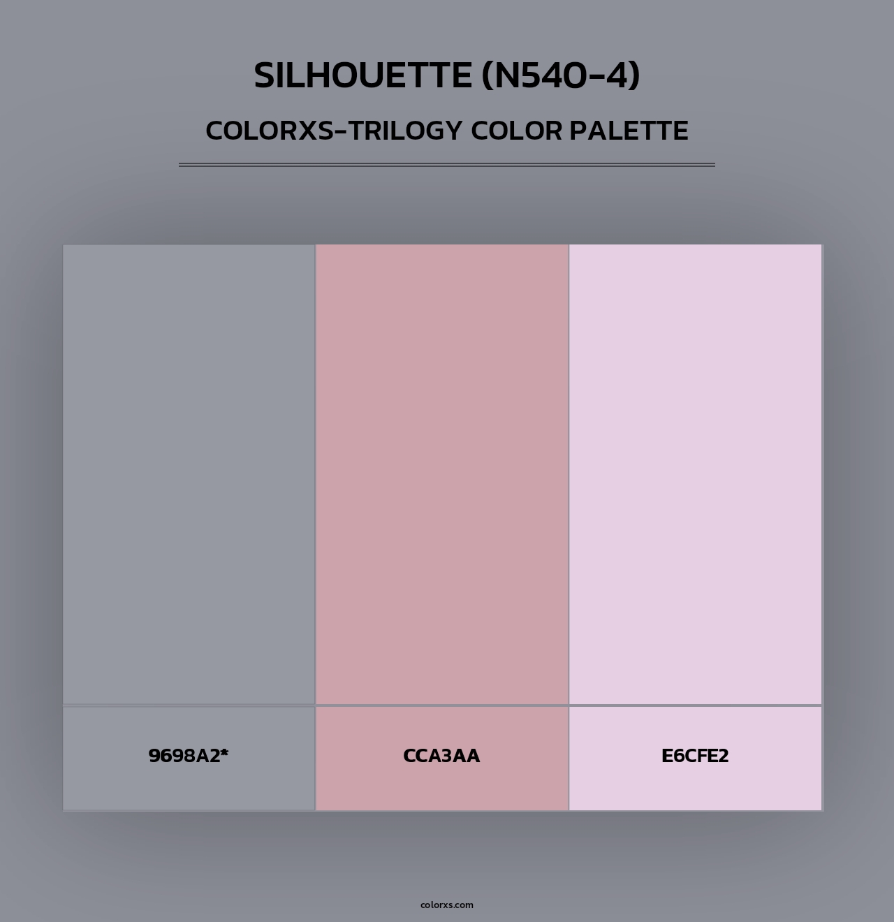 Silhouette (N540-4) - Colorxs Trilogy Palette