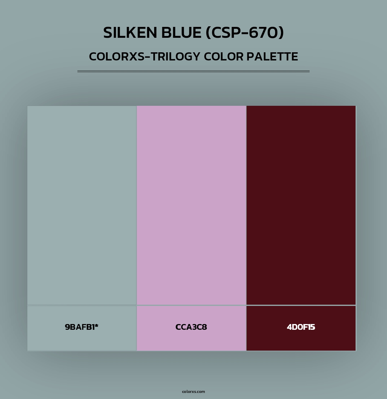 Silken Blue (CSP-670) - Colorxs Trilogy Palette