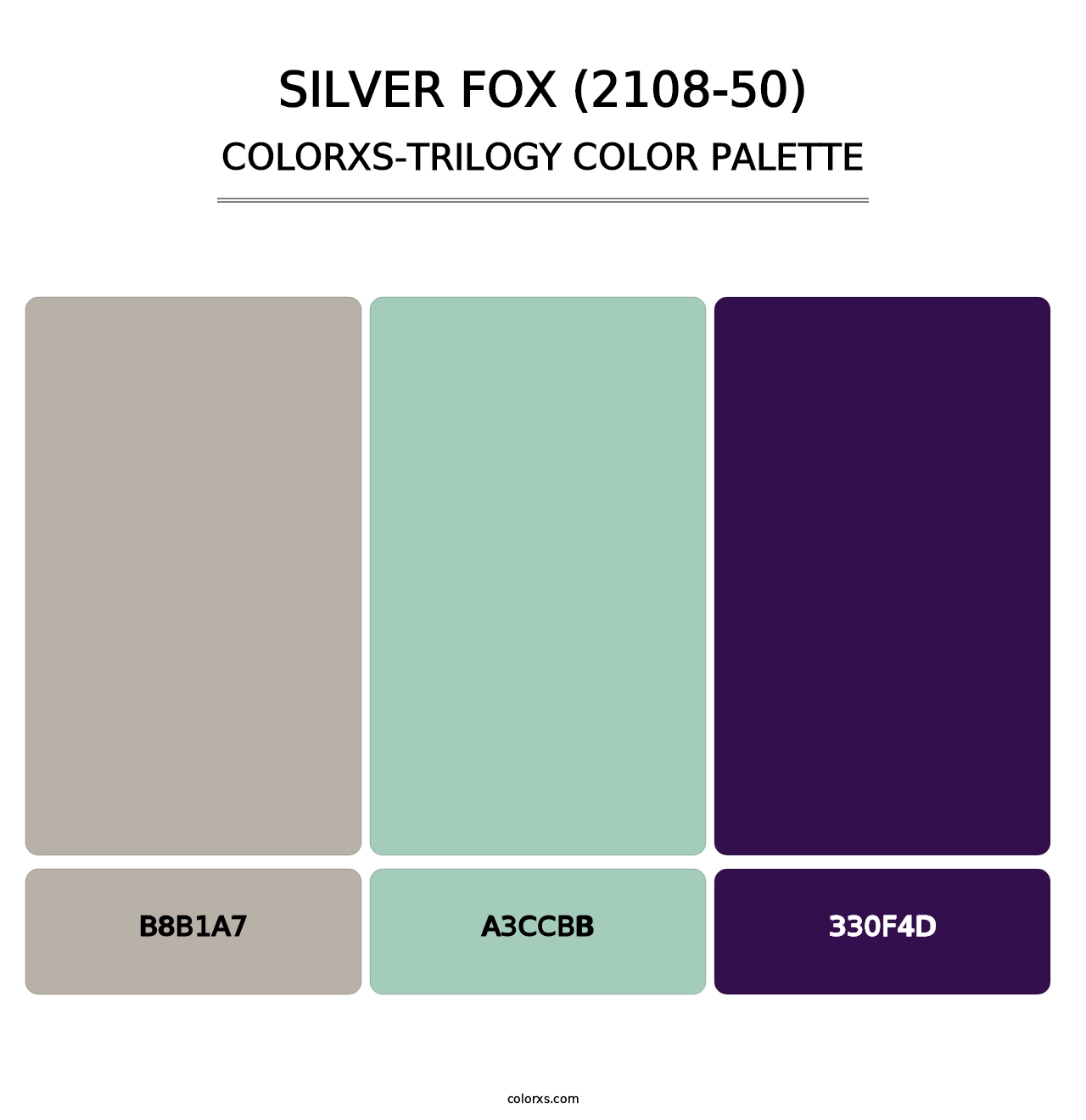 Silver Fox (2108-50) - Colorxs Trilogy Palette