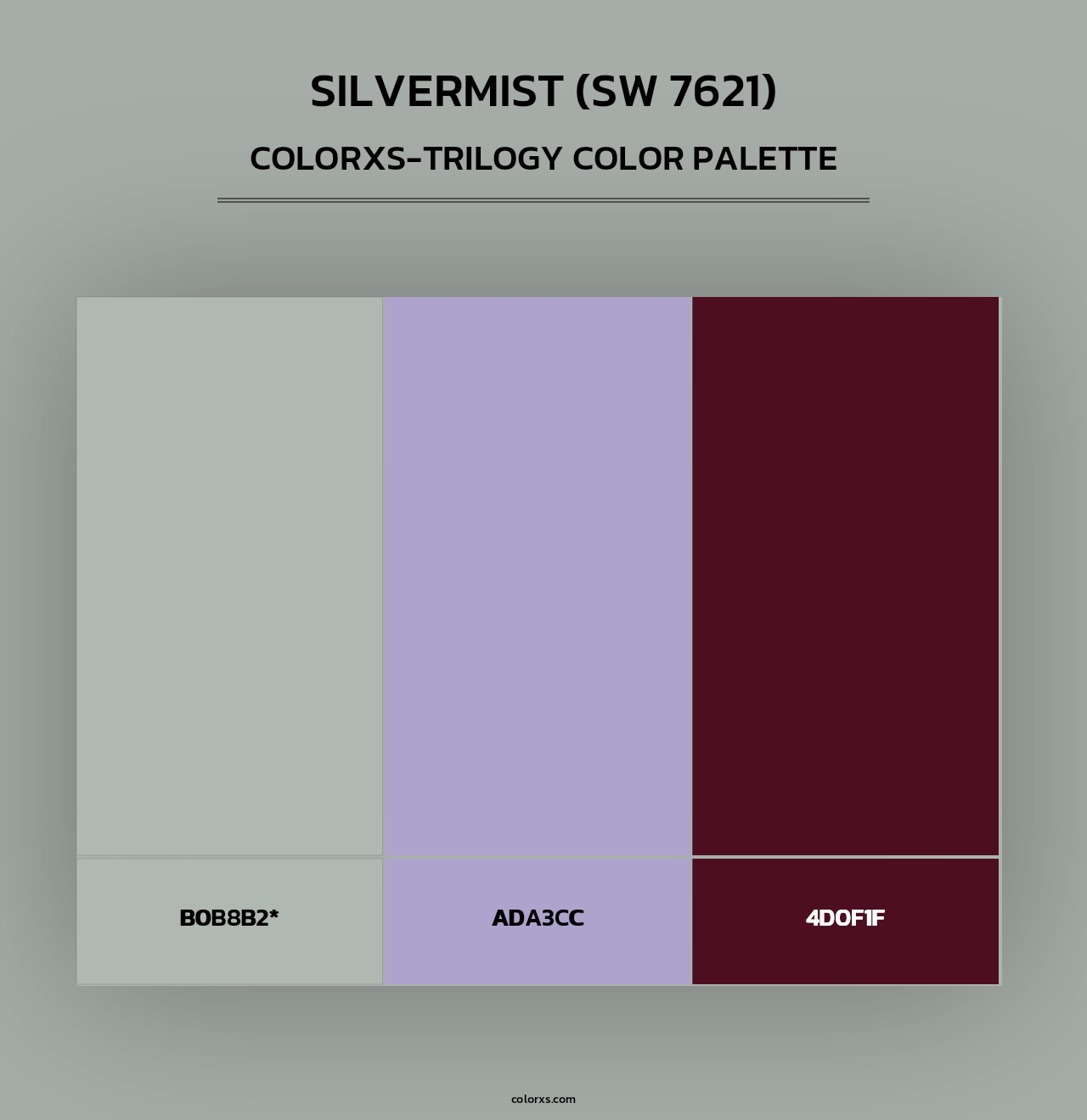 Silvermist (SW 7621) - Colorxs Trilogy Palette