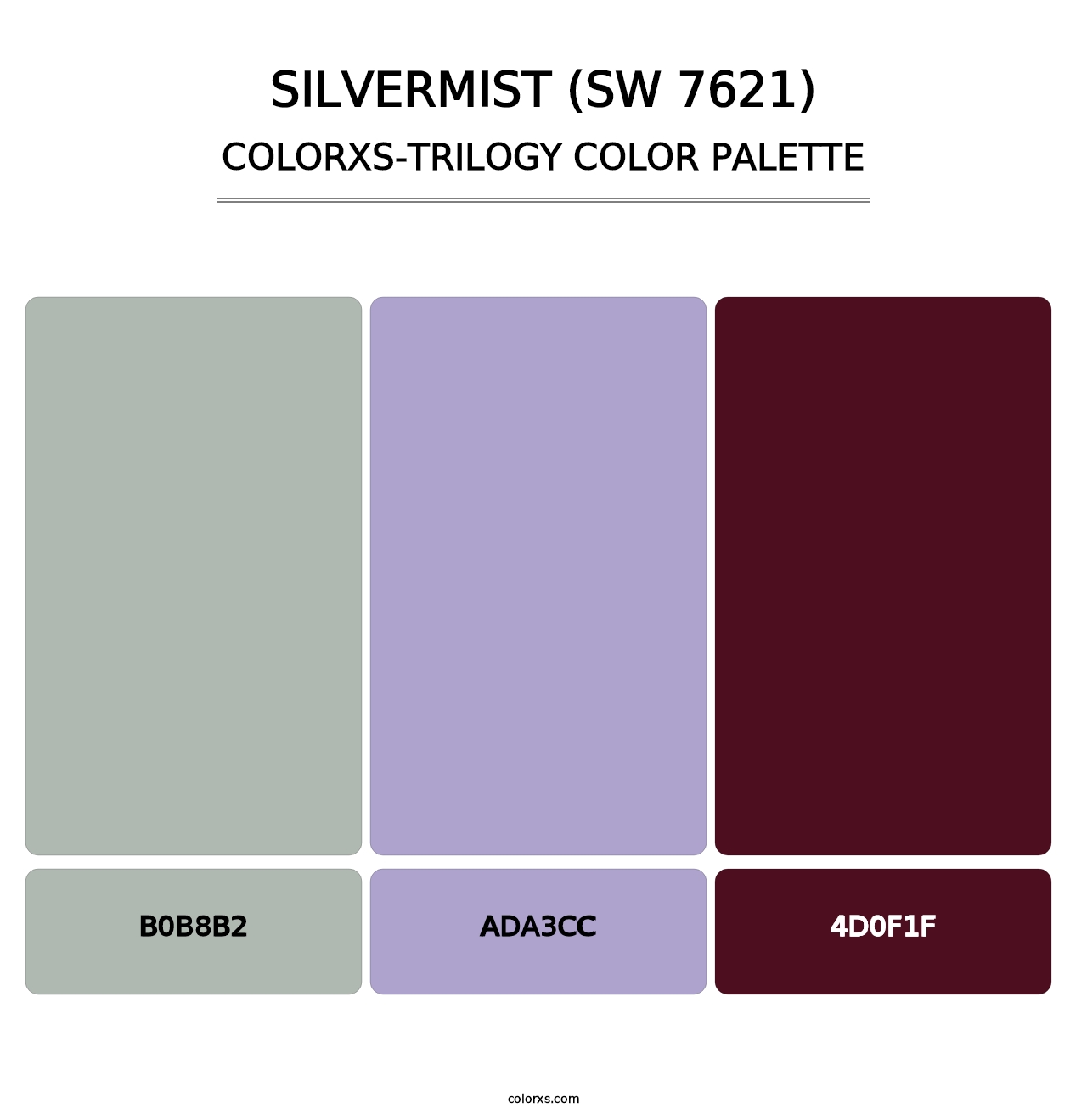 Silvermist (SW 7621) - Colorxs Trilogy Palette