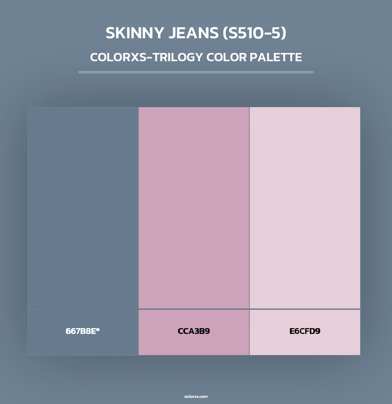 Skinny Jeans (S510-5) - Colorxs Trilogy Palette