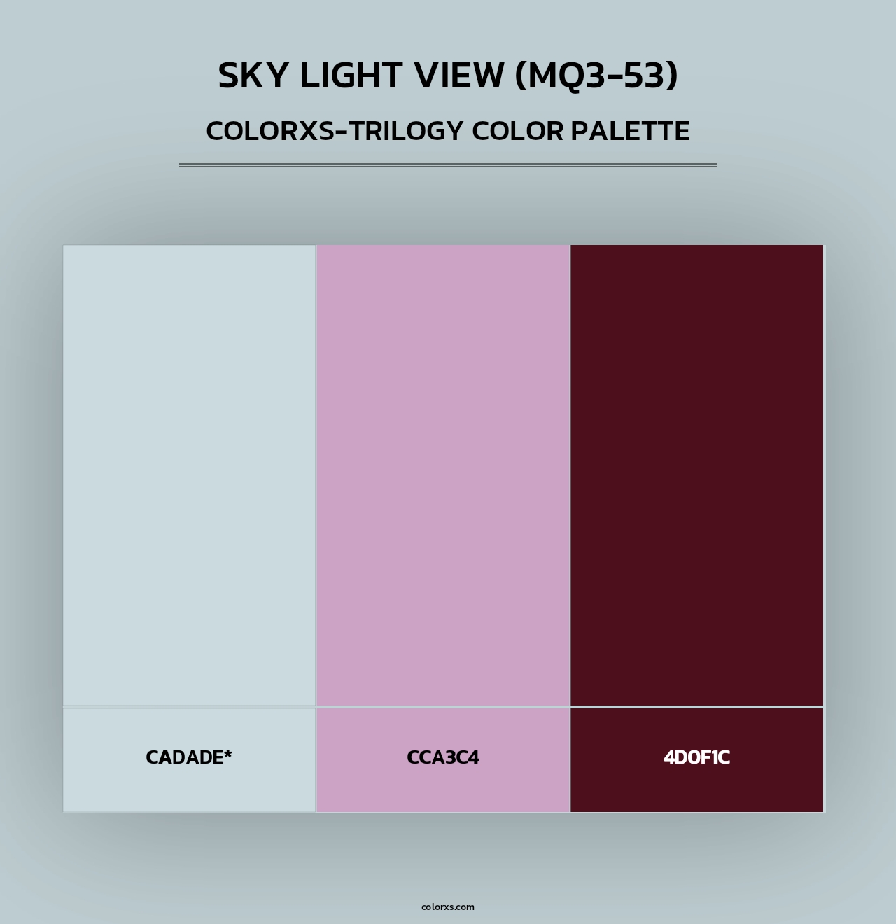 Sky Light View (MQ3-53) - Colorxs Trilogy Palette
