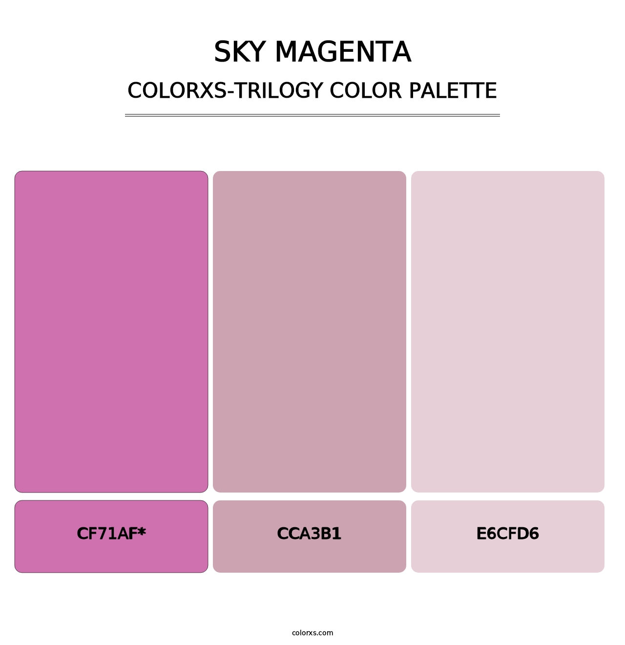 Sky Magenta - Colorxs Trilogy Palette