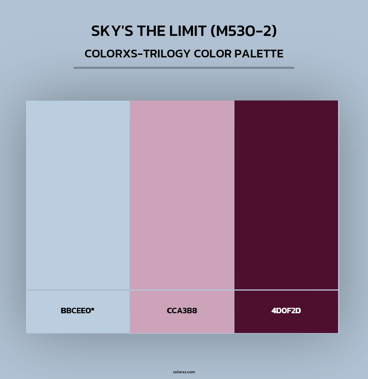 Sky'S The Limit (M530-2) - Colorxs Trilogy Palette
