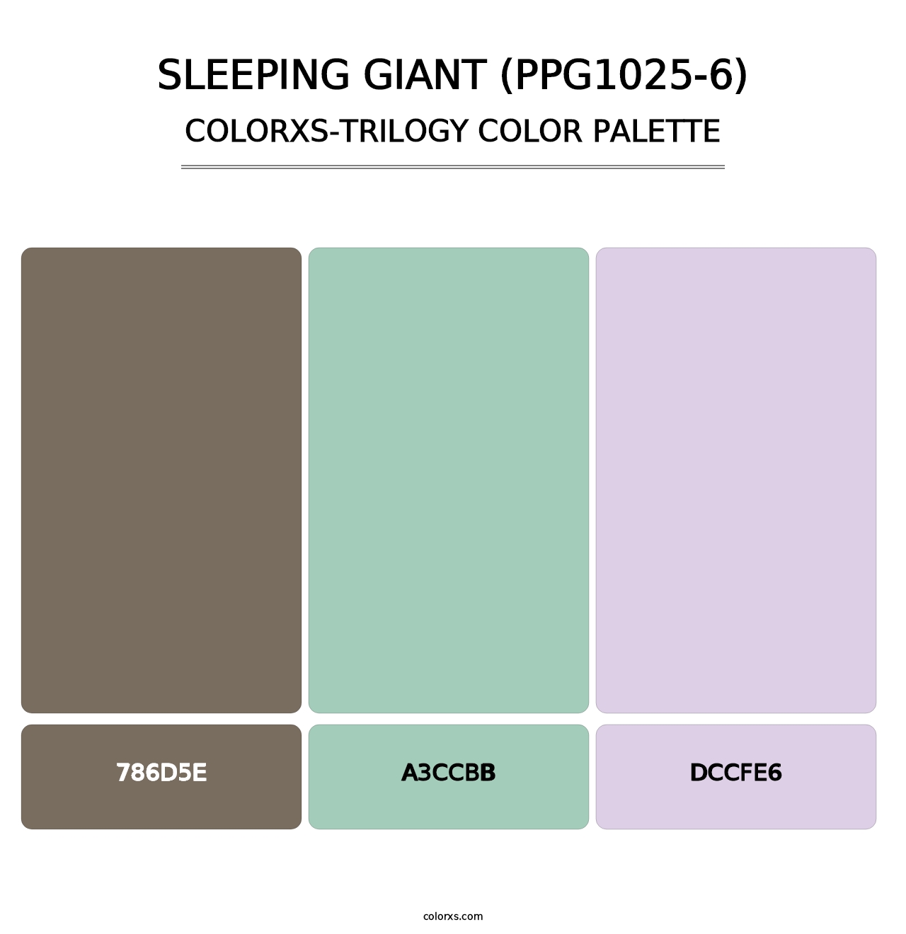 Sleeping Giant (PPG1025-6) - Colorxs Trilogy Palette