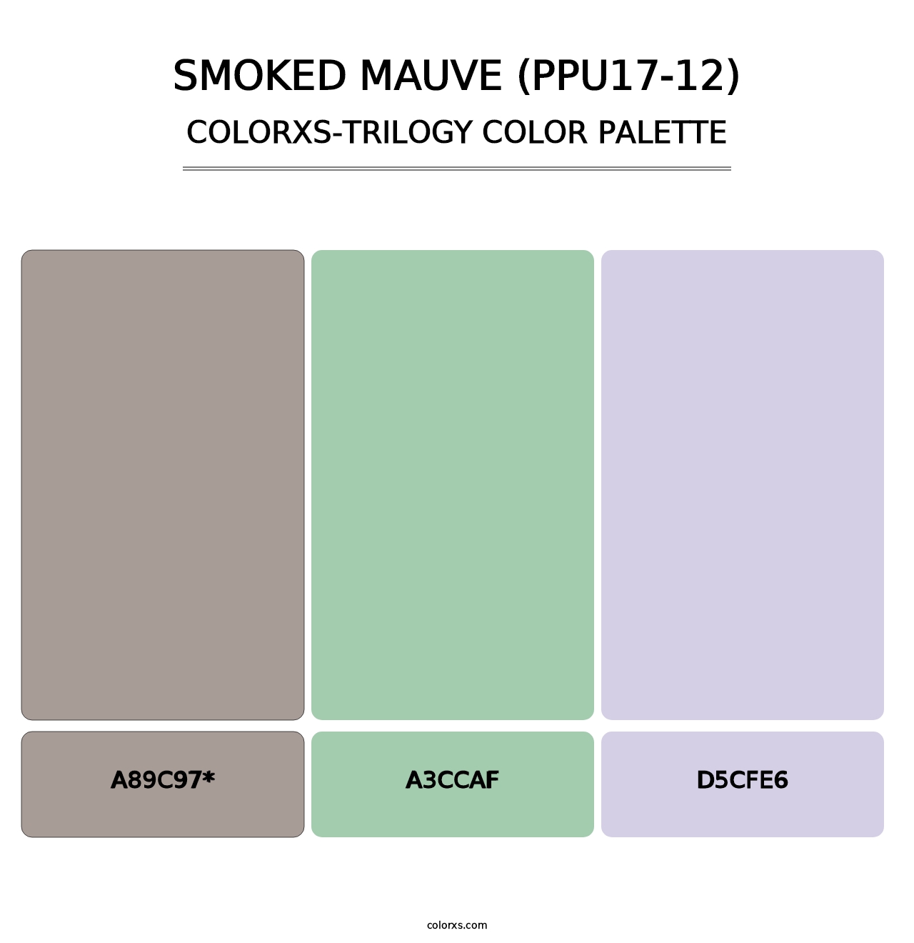 Smoked Mauve (PPU17-12) - Colorxs Trilogy Palette