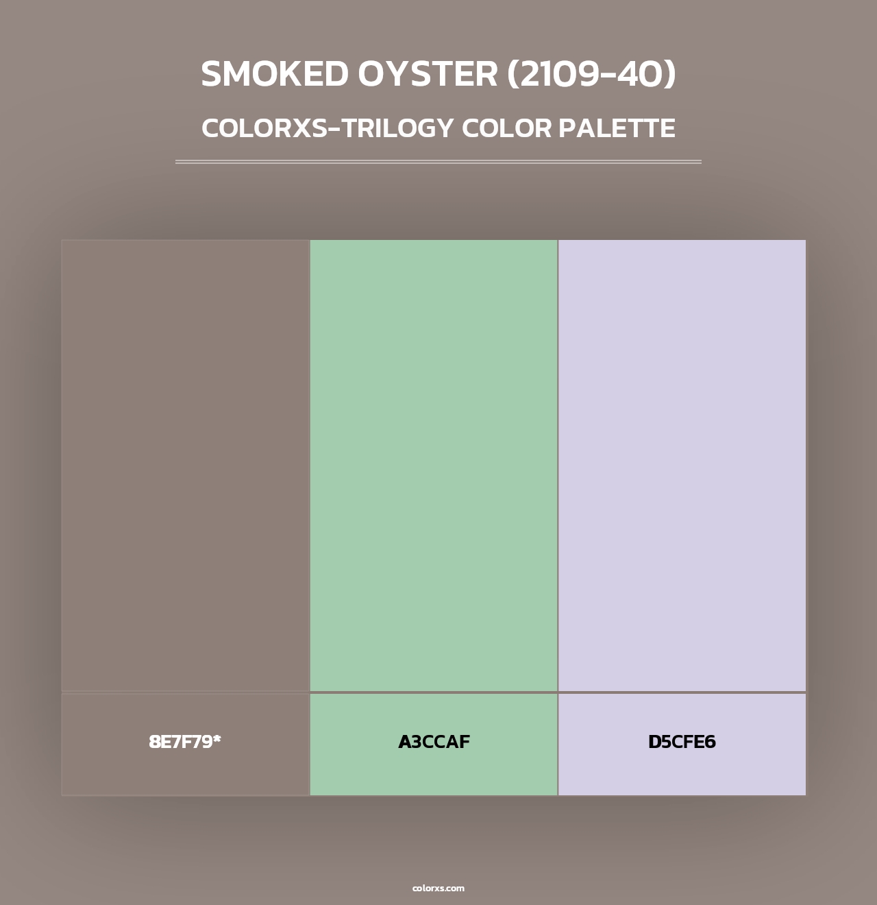 Smoked Oyster (2109-40) - Colorxs Trilogy Palette