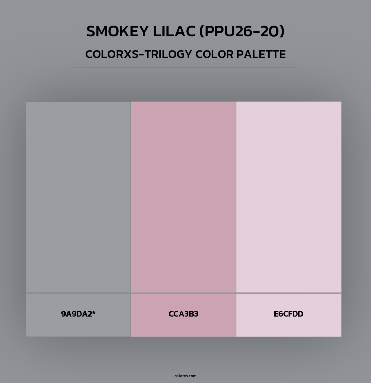 Smokey Lilac (PPU26-20) - Colorxs Trilogy Palette