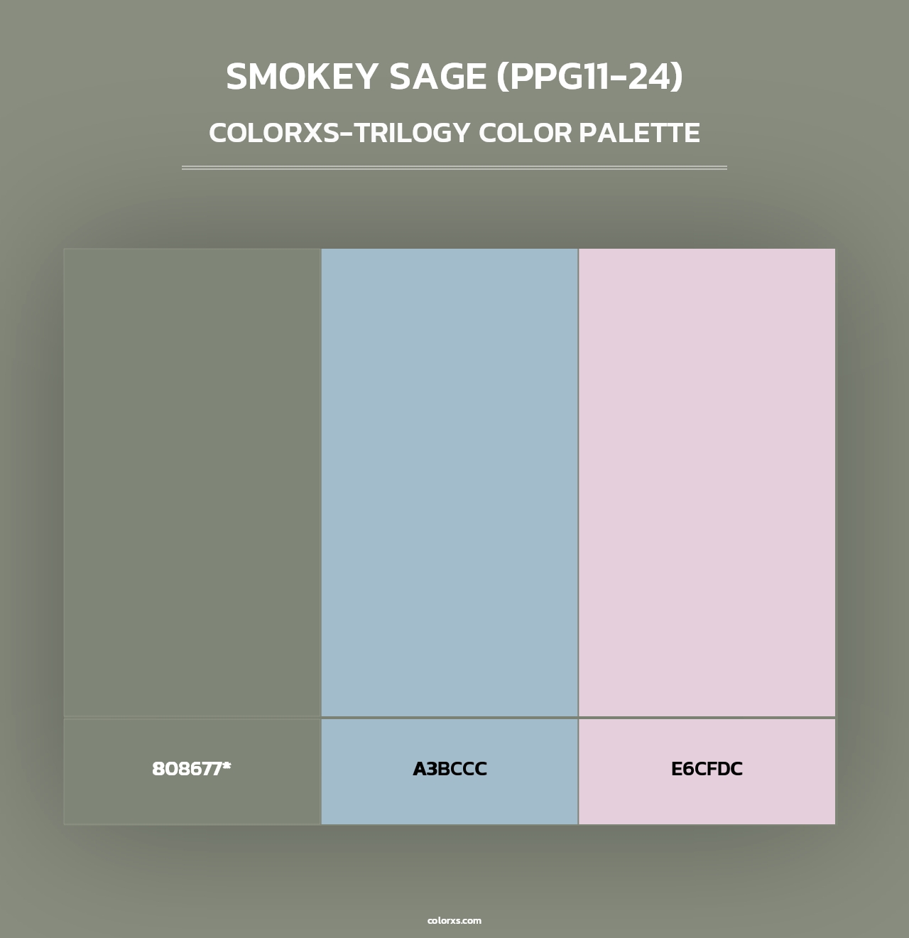 Smokey Sage (PPG11-24) - Colorxs Trilogy Palette