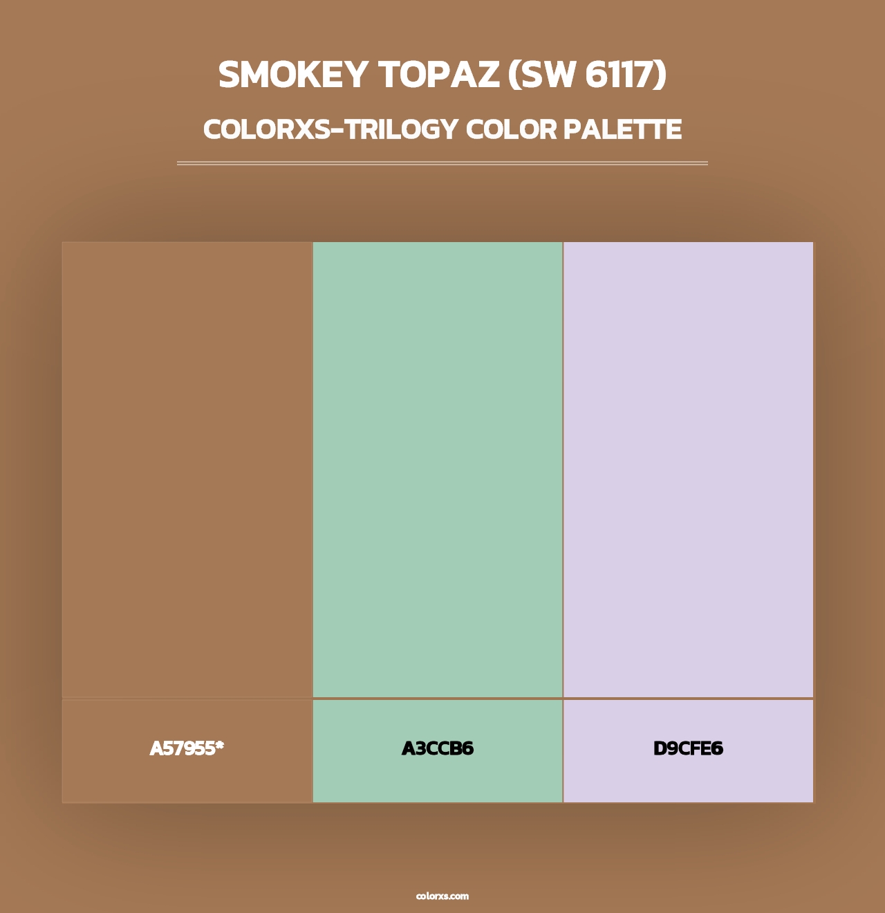 Smokey Topaz (SW 6117) - Colorxs Trilogy Palette