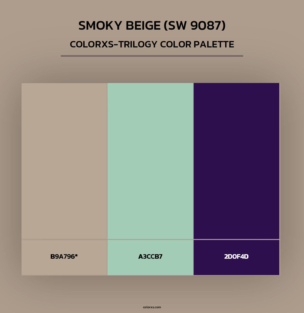 Smoky Beige (SW 9087) - Colorxs Trilogy Palette