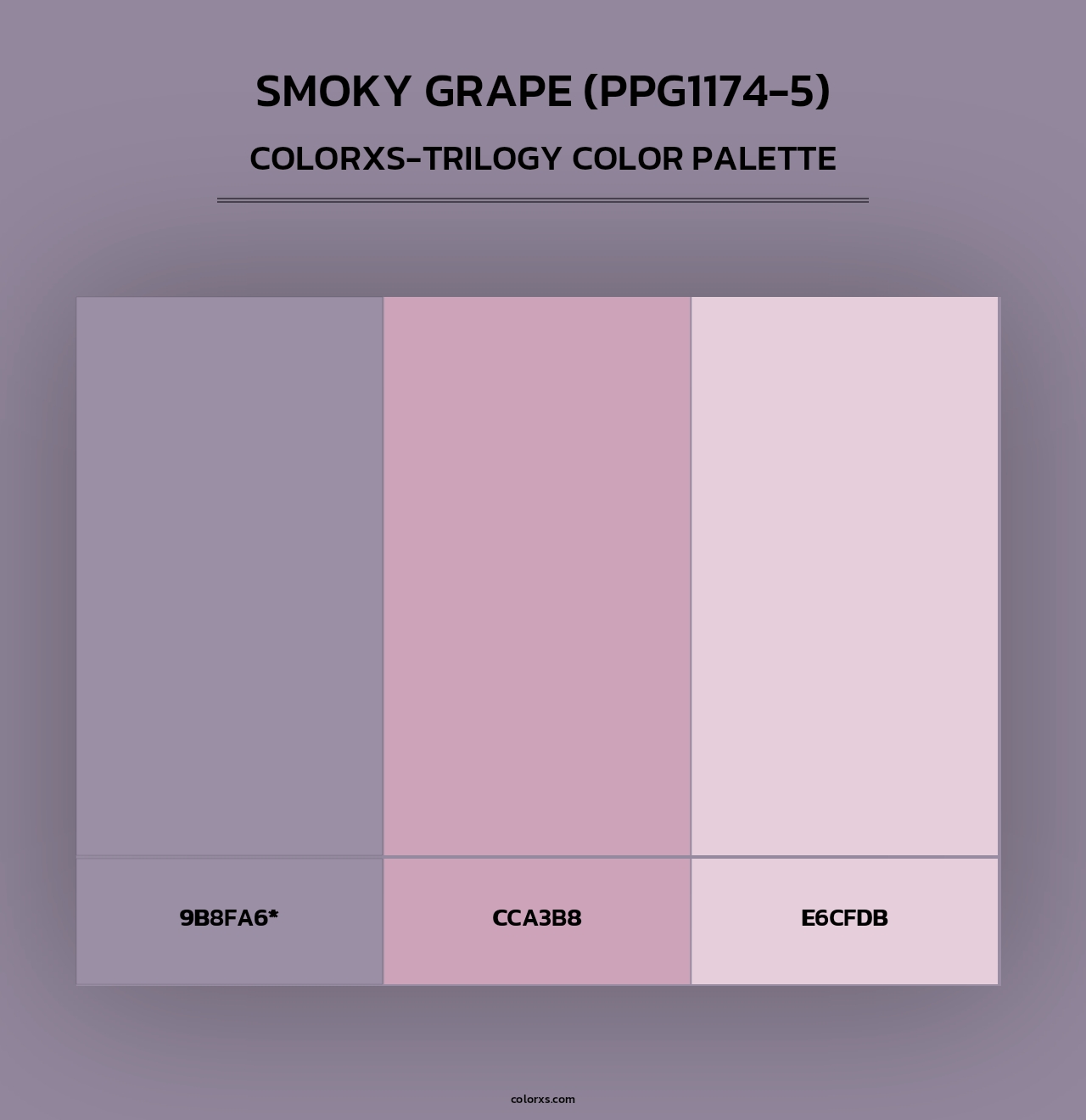 Smoky Grape (PPG1174-5) - Colorxs Trilogy Palette