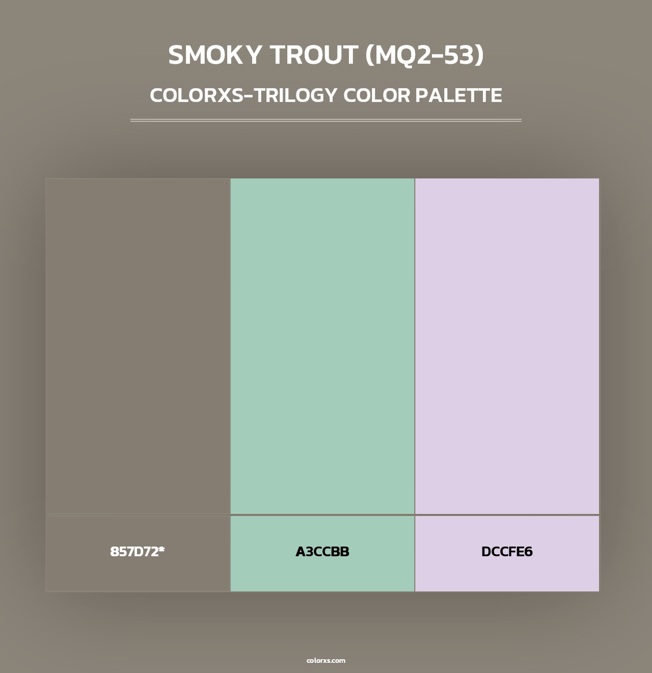 Smoky Trout (MQ2-53) - Colorxs Trilogy Palette