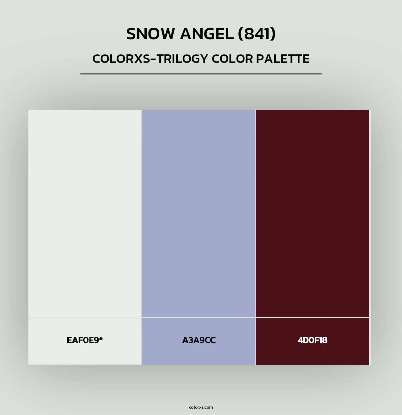 Snow Angel (841) - Colorxs Trilogy Palette
