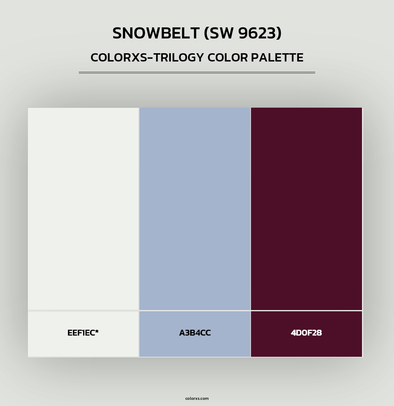 Snowbelt (SW 9623) - Colorxs Trilogy Palette