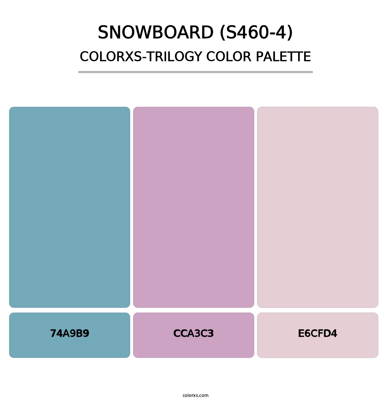 Snowboard (S460-4) - Colorxs Trilogy Palette