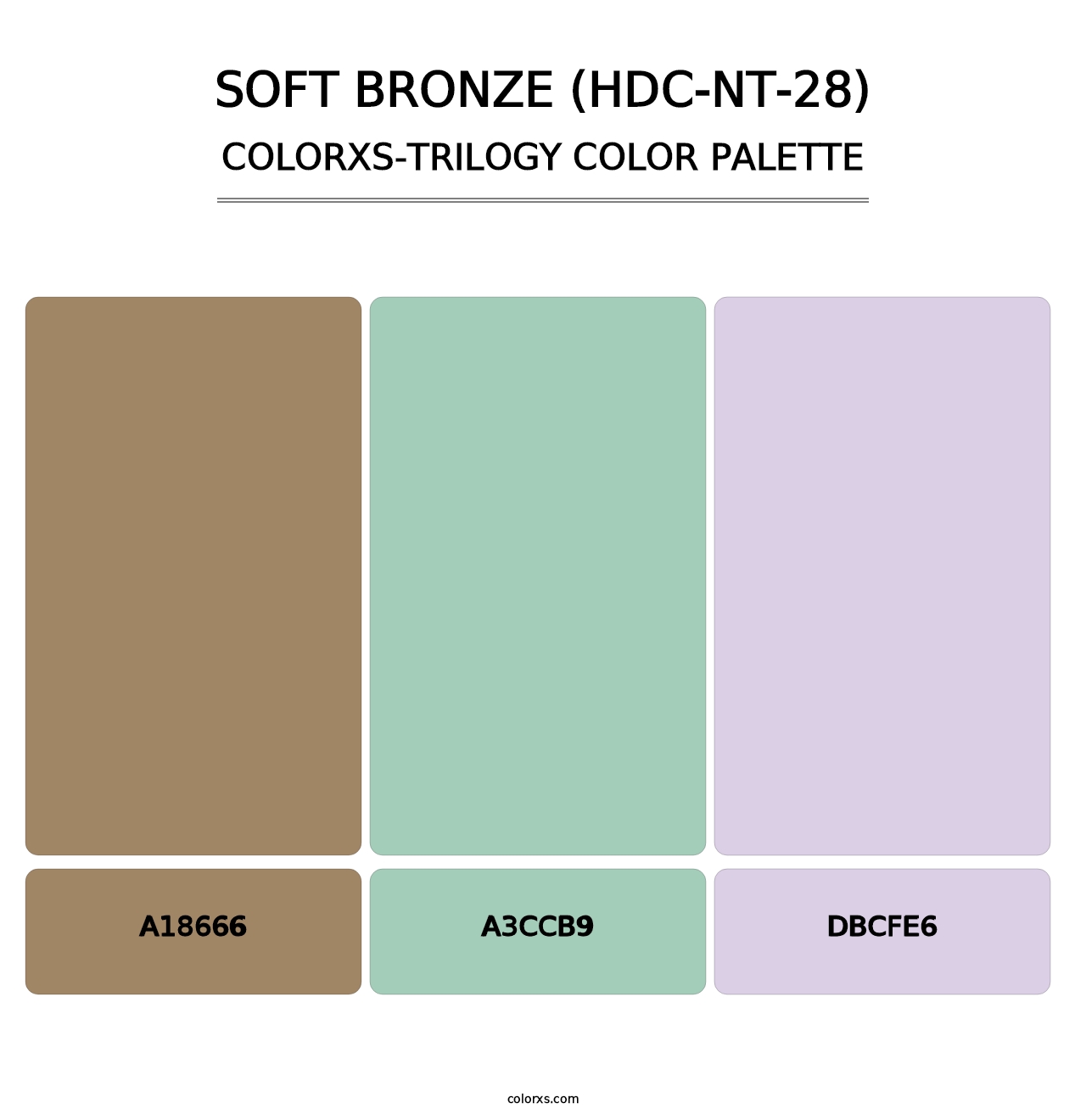 Soft Bronze (HDC-NT-28) - Colorxs Trilogy Palette