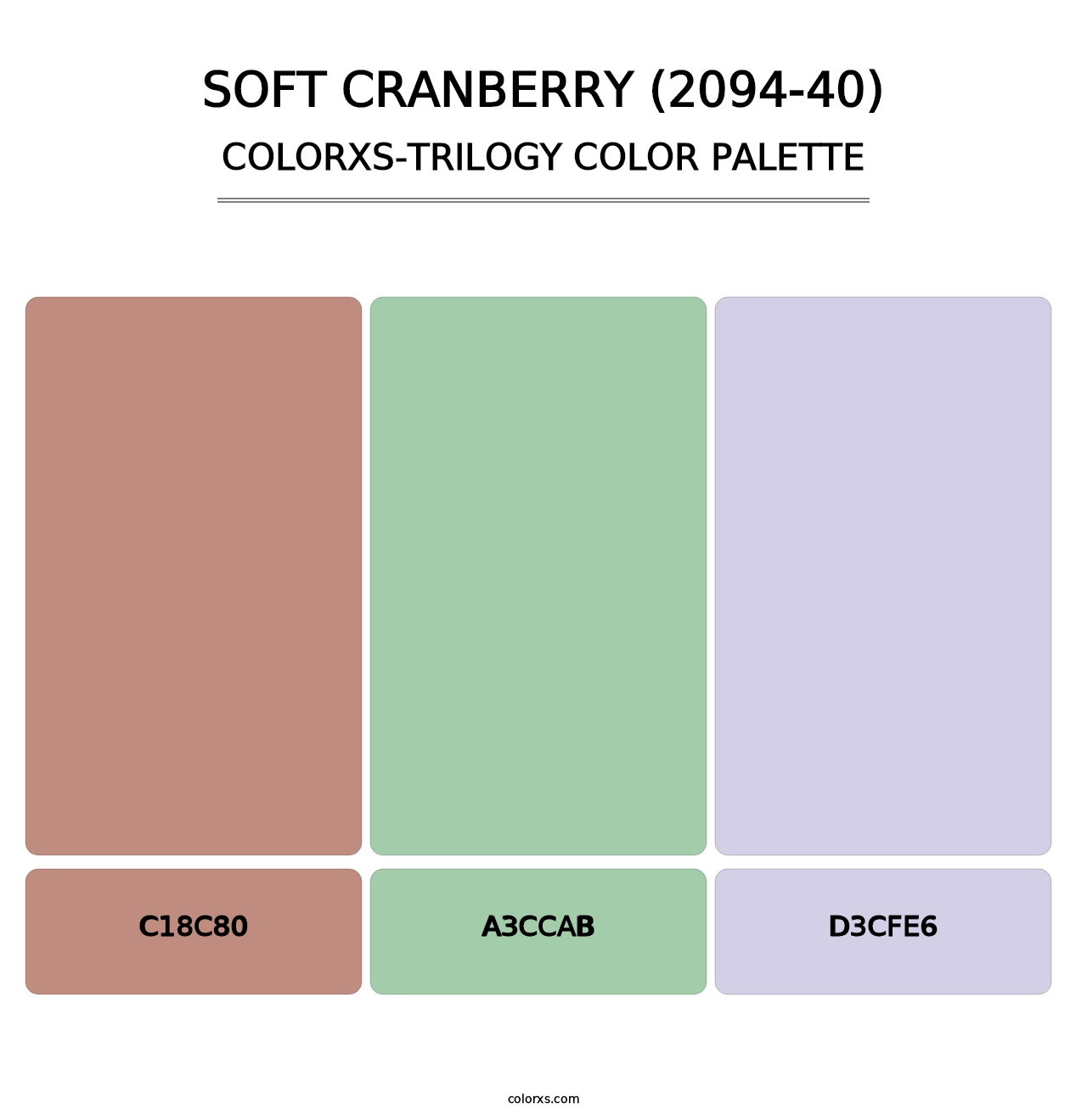 Soft Cranberry (2094-40) - Colorxs Trilogy Palette