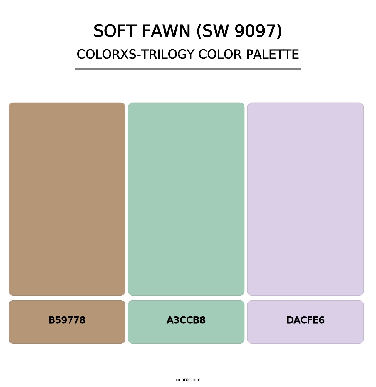 Soft Fawn (SW 9097) - Colorxs Trilogy Palette