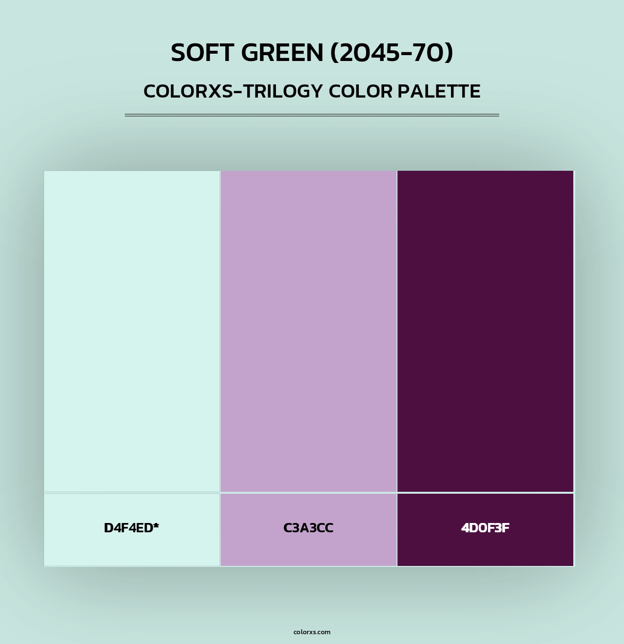 Soft Green (2045-70) - Colorxs Trilogy Palette