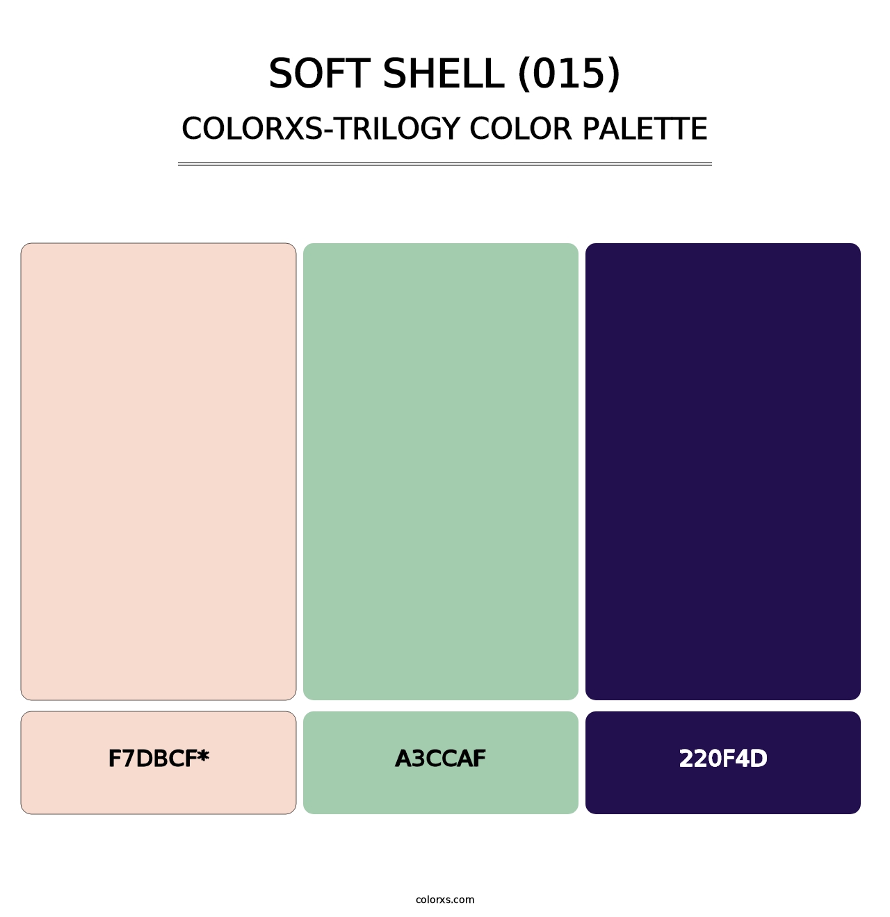 Soft Shell (015) - Colorxs Trilogy Palette