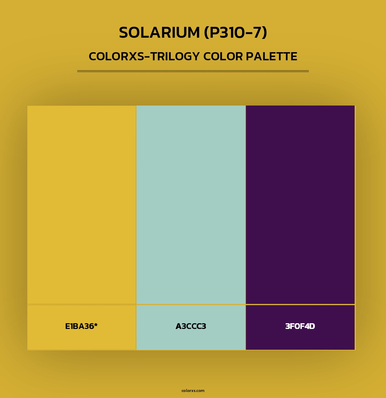 Solarium (P310-7) - Colorxs Trilogy Palette