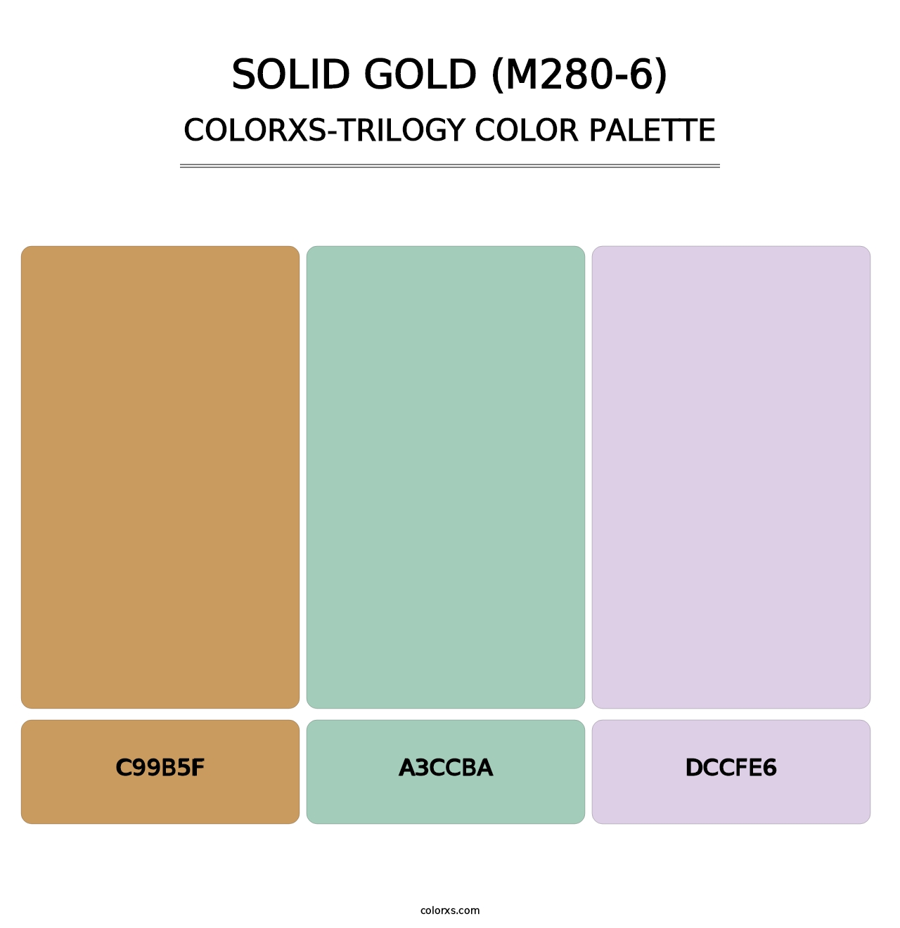 Solid Gold (M280-6) - Colorxs Trilogy Palette