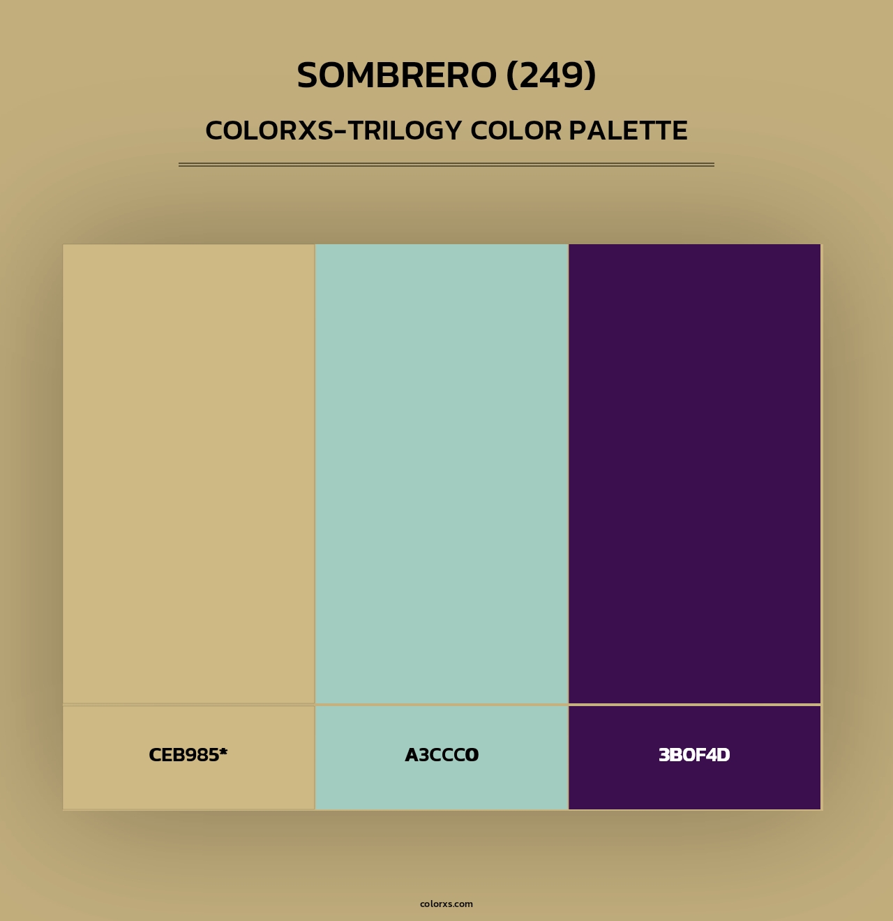 Sombrero (249) - Colorxs Trilogy Palette