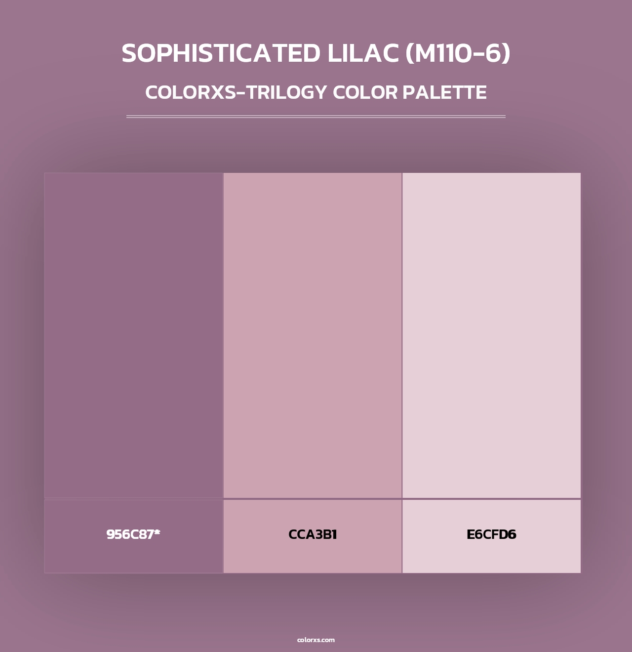 Sophisticated Lilac (M110-6) - Colorxs Trilogy Palette
