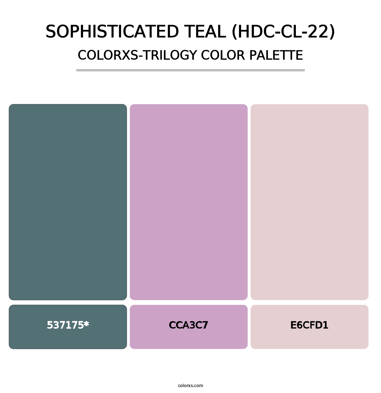 Sophisticated Teal (HDC-CL-22) - Colorxs Trilogy Palette